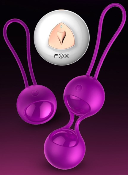 Набор вагинальный тренажеров 'FOX Ling M3' с вибрацией на ДУ, фуксия - фото 42943