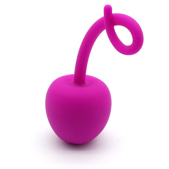 Вагинальный шарик 'Вишенка' розовый силикон, 4 см - фото 44902