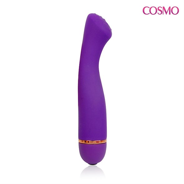 Вибратор Cosmo для точки G фиолетовый силикон, 15,5*3,6 см - фото 50089