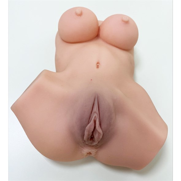Женский реалистичный мини торс с грудью, киской и попкой, 30см - фото 50766