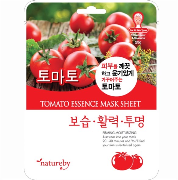 Тканевая маска NATUREBY Tomato питательная маска с экстрактом томата, 23г - фото 50964