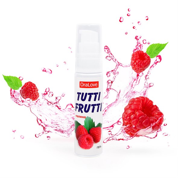 Съедобная гель-смазка Tutti Frutti со вкусом малины, 30г - фото 51320