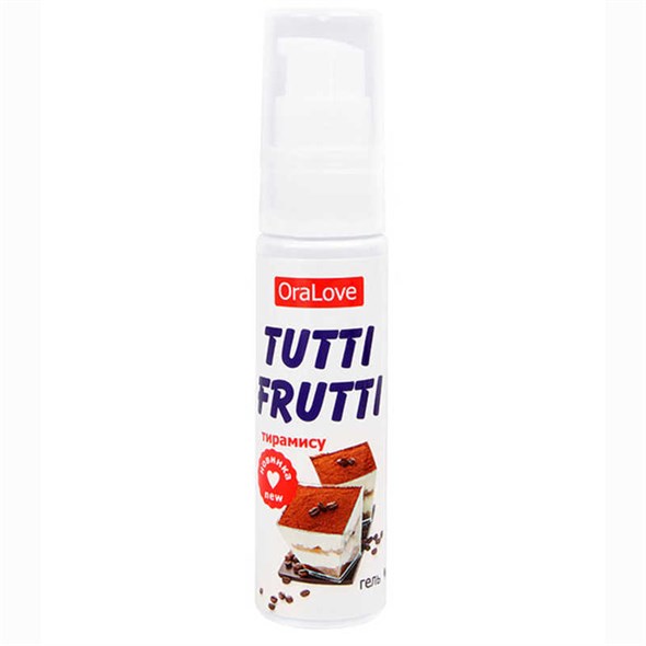 Съедобная гель-смазка Tutti Frutti со вкусом тирамису, 30г - фото 51323