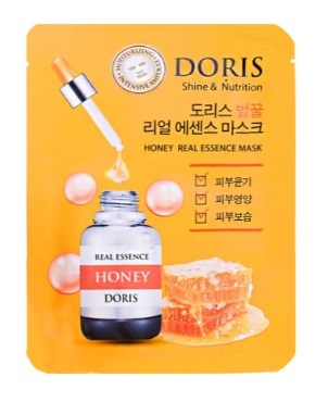 Питательная ампульная маска для лица с экстрактом мёда Doris Honey Real Essence Mask 25 мл - фото 54392
