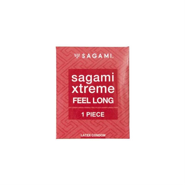 Презерватив Sagami Xtreme Feel long ультрапрочный латекс 0,09мк, 19*5,2см, 1шт. - фото 55454