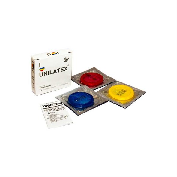 Презервативы Unilatex Multifruits ароматизированные цветные, 3 шт - фото 56674