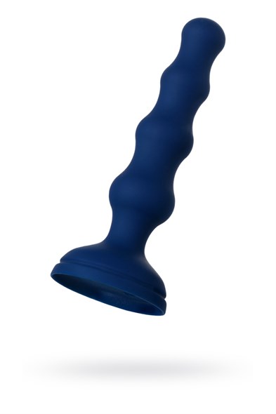 Анальная вибровтулка O'PLAY WAVE с пультом ДУ синий силикон, 15,5см - фото 56977