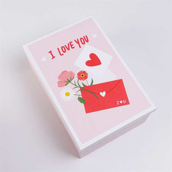 Коробка подарочная «Love», 28 х 18.5 х 11.5 см - фото 57129