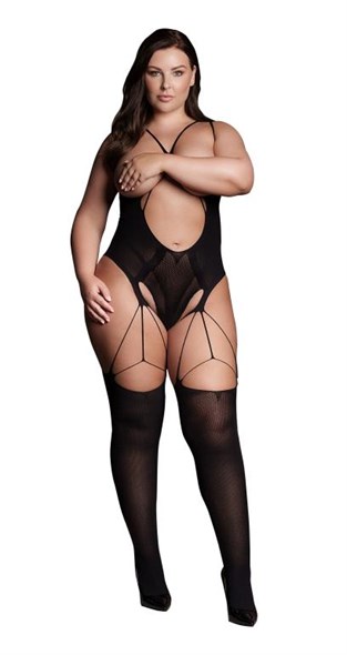 Боди с имитацией чулок Elara VIIX (XL-4XL) 01000309890 - фото 58416