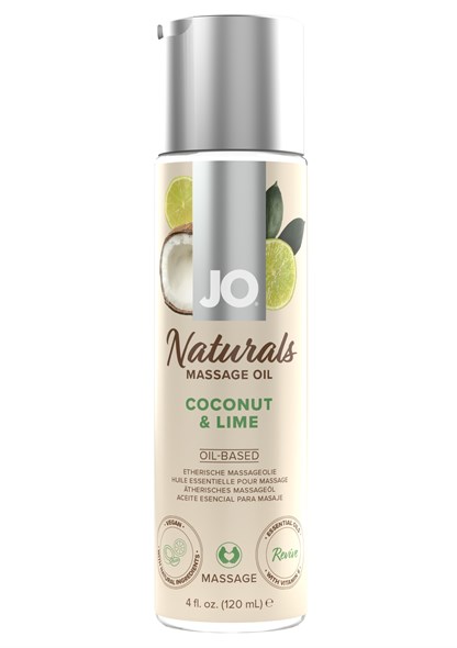 Массажное масло с ароматом кокоса и лайма JO Naturals Coconut Lime, 120 мл 01000310095 - фото 58890