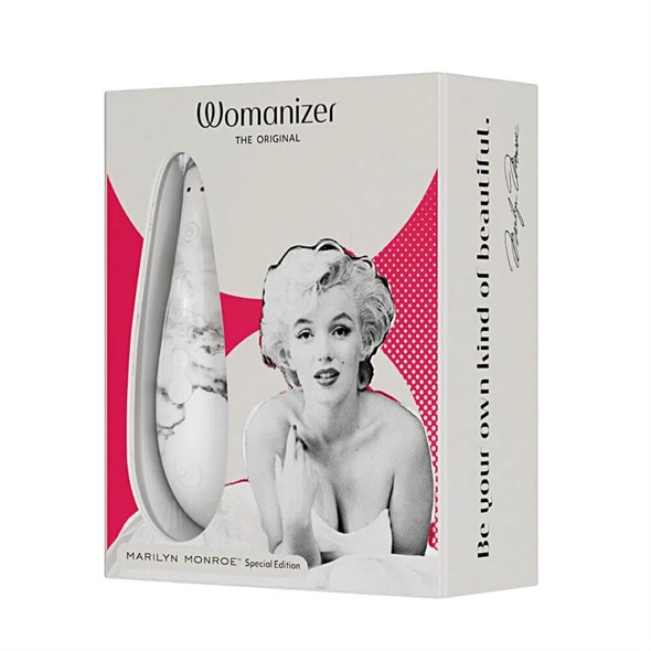 Бесконтактный стимулятор клитора Womanizer Marilyn Monroe мраморно-белый 00001308272 - фото 61757