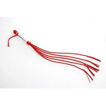 Плеть 'Пятихвостка' с металической ручкой, красная