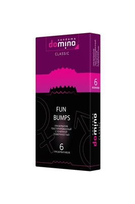 Презервативы Domino Classic Fun Bumps текстурированные, 6шт