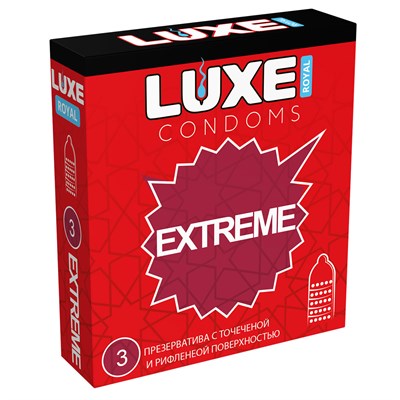 Презервативы Luxe Mini Box Экстрим, 3шт