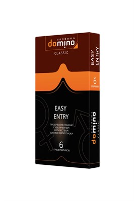 Презервативы Domino Classic Easy Entry двойная смазка, 6шт