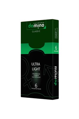 Презервативы Domino Classic Ultra Light ультратонкие, 6шт