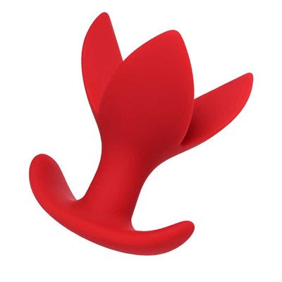Расширяющая анальная втулка ToDo by Toyfa Flower, силикон, красная 9 см