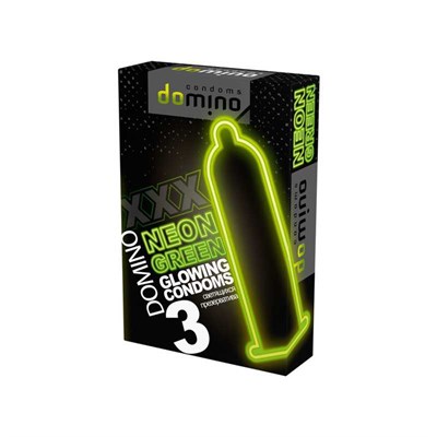 Презервативы Luxe Domino Neon светящиеся, 3шт