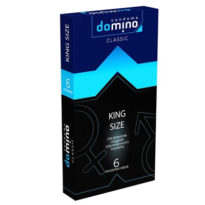 Презервативы Domino Classic King Size гладкие, 6 шт.