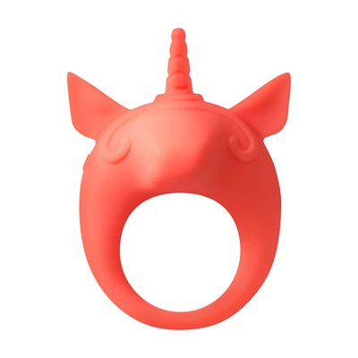 Вибро-кольцо Mimi Animals Unicorn Alfie Orange, оранжевое