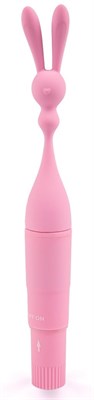 Вибростимулятор универсальный "Зайка" розовый, 20 см