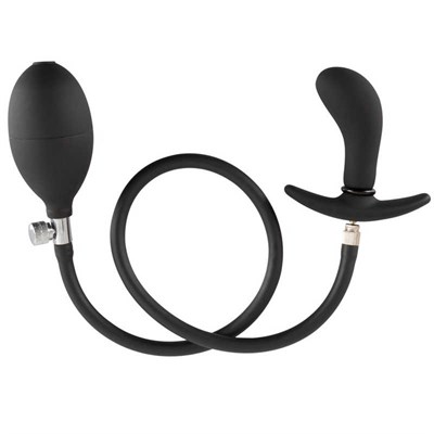 Анальная пробка с функцией увеличения размера You2Toys Inflatable Plug, черная