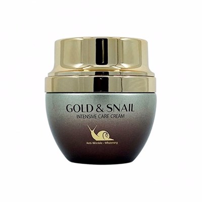 Интенсивный лифтинг-крем для лица Gold & Snail Intensive Care Cream, 3W Clinic, 55г