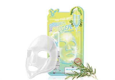 Тканевая маска заживление и антисептик с зеленым чаем Elizavecca, 23мл