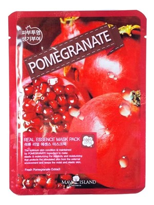 Тканевая маска для лица с экстрактом граната Real Essense Pomegranate