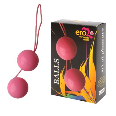 Вагинальные шарики Erowoman-Eroman Balls, розовые