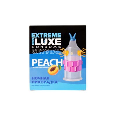Презерватив Luxe Extreme Ночная Лихорадка, персик, 1шт