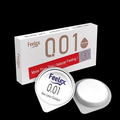 Презервативы без латекса Feelex 0,01мм ультратонкие, 2 шт