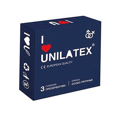 Презервативы Unilatex Extra Strong особопрочные, 3 шт