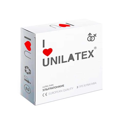 Презервативы Unilatex Natural Ultrathin ультратонкие, 3 шт