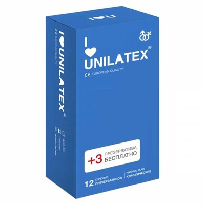 Презервативы Unilatex Natural, классические, 15 шт