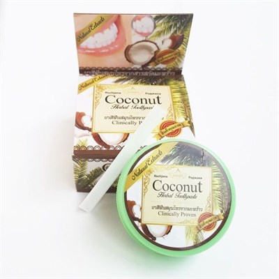 Зубная паста ROСHJANA отбеливающая кокосовая, 30 гр