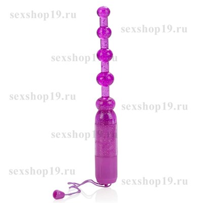 Вибратор анальный Pleasure Beads фиолетовый Д - 2,5см 00000006999