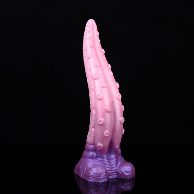 Дилдо «Кракен» фиолетово-розовый перламутр, жидкий силикон