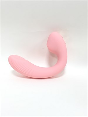 Волновой стимулятор клитора с вагинальным пульсатором Emma, розовый