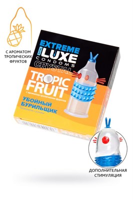 Презерватив Luxe Extreme Убойный бурильщик, тропические фрукты, 1шт