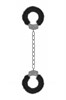 Оковы «Furry Ankle Cuffs»  для щиколоток с черным мехом - фото 42468