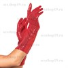 Перчатки в пайетках, красные - фото 44722