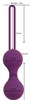 Вагинальный тренажер-шарики бордовый силикон, D-3.2см, 63гр - фото 44923