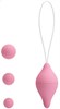Вагинальный тренажер Sexual Exercise со сменным весом, 3 шарика розовые - фото 44941