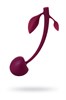Вагинальный шарик Jos Cherry, вишневый силикон, 3,4см - фото 44953