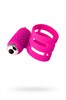 Виброкольцо Dibe Adma с клиторальным стимулятором розовое - фото 45845