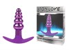 Анальная елочка для ношения Iron Love фиолетовый металл, стоппер силикон, 9,6*3см - фото 48171