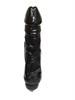 Фаллос насадка для секс машины, черная, 20,5*4.5 см - фото 54864