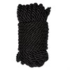 Шелковая бондажная веревка для шибари черная, 10м - фото 54900