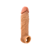 Насадка на пенис с отверстием для мошонки 16*3,5 см - фото 54946